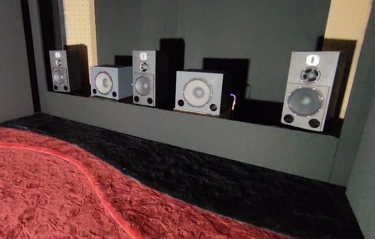 Enceintes ATMOS Salle de cinéma privé