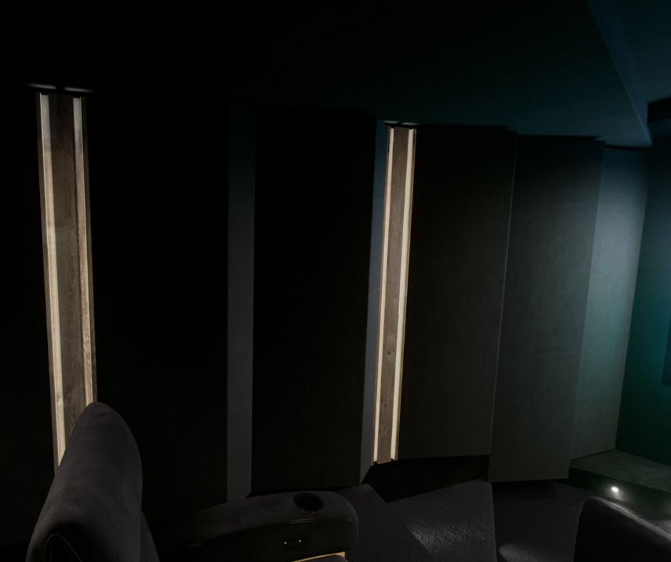 Murs Installation salle de cinéma privé