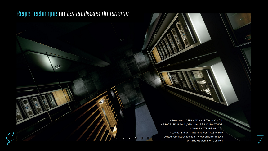 Salle de cinéma privé Signature Cine7ART