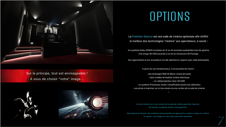 Salle de cinéma privé Premieère séance Cine7ART