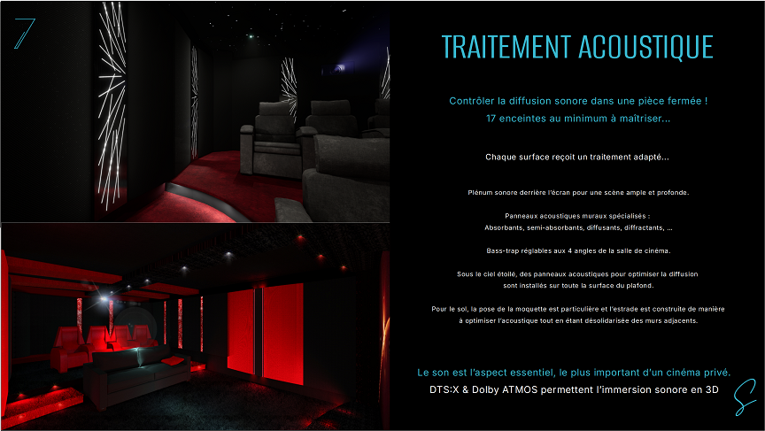 Salle de cinéma privé Signature Cine7ART