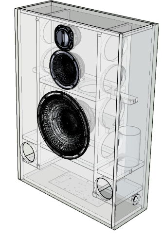 Enceintes CineART salle de cinéma privé